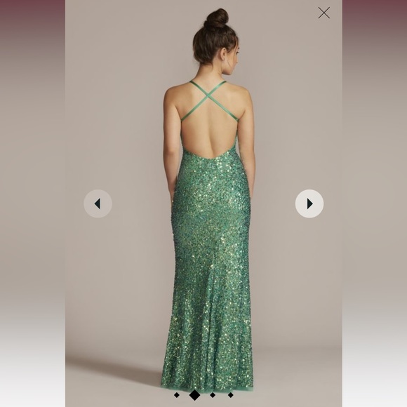 David’s Bridal Prom Sheath Dress - Picture 3 of 10